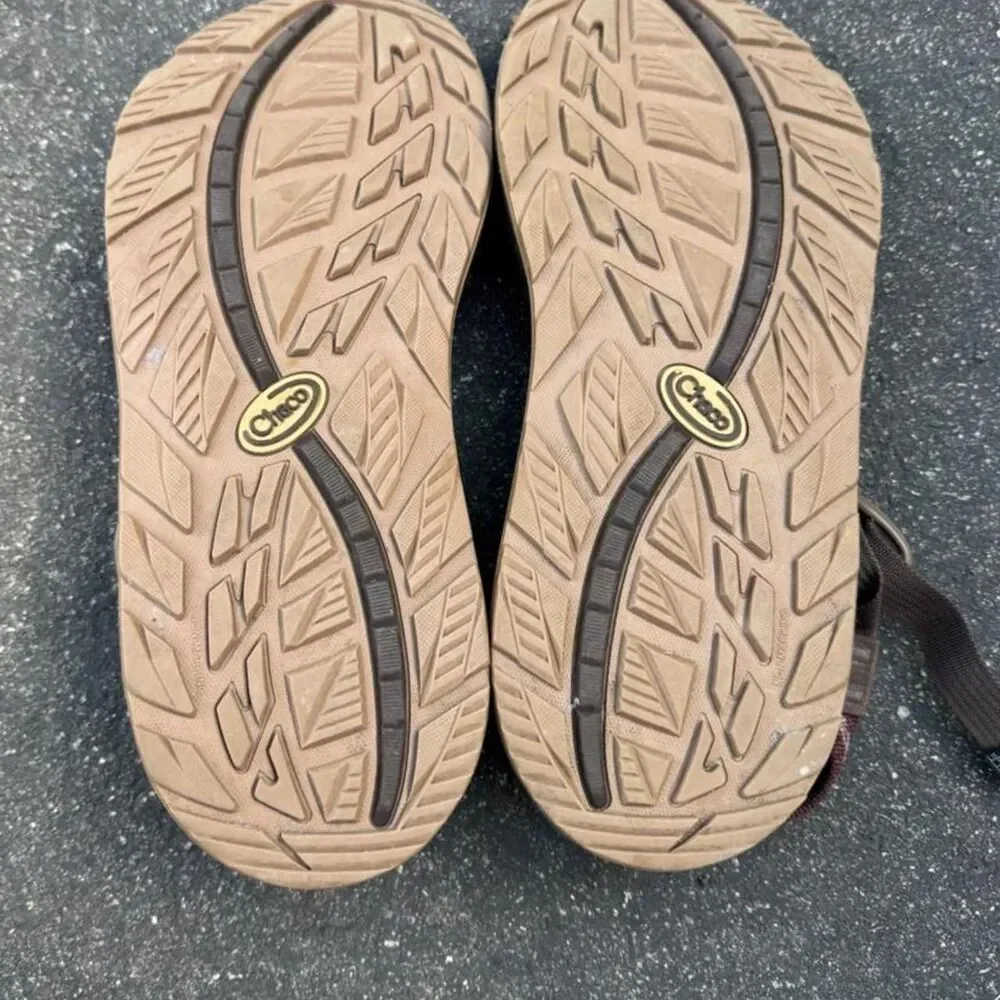 Chaco Men's Brown and Burgundy Sandals